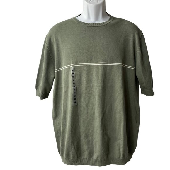 Nautica Mens Green Short Sleeve Crewneck Sweater Size Md NWT - Picture 4 of 7